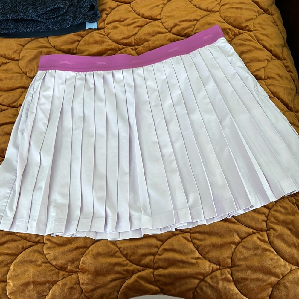 Pleated golf skort